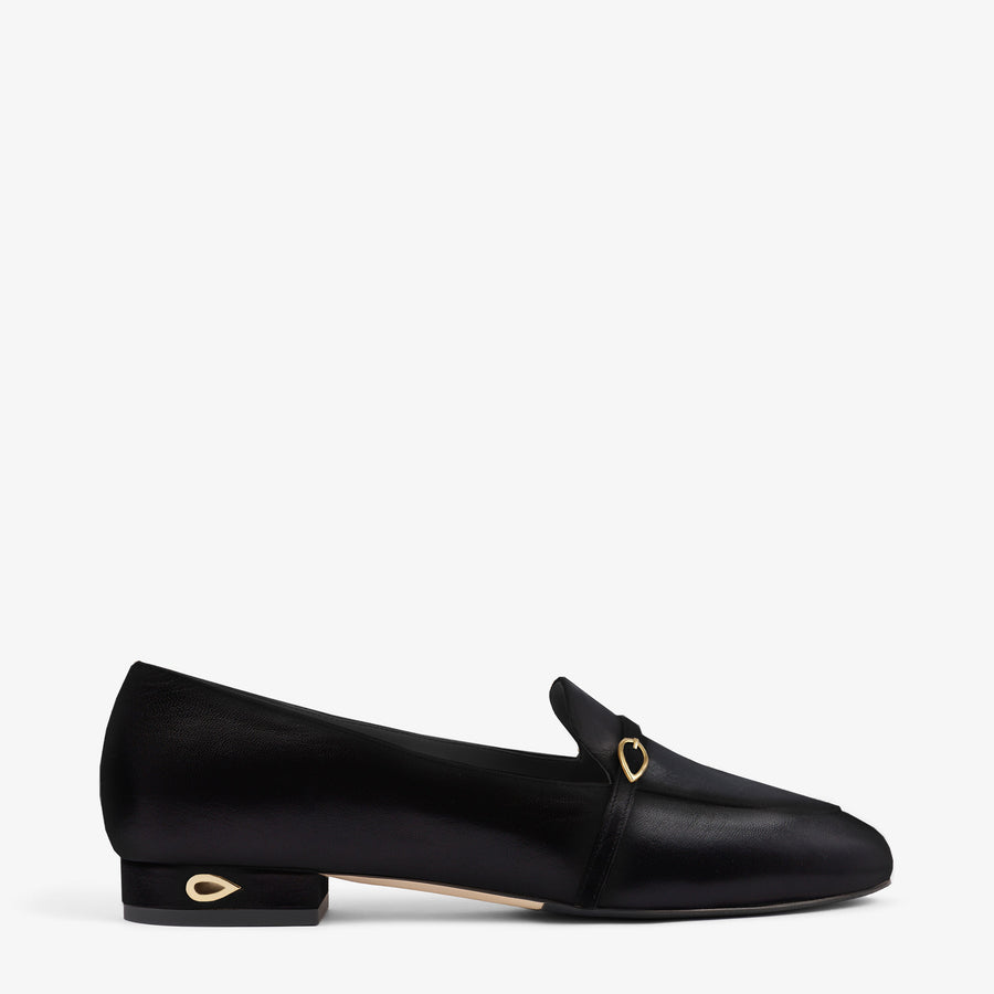 FABRIZIO FLAT - Black Nappa