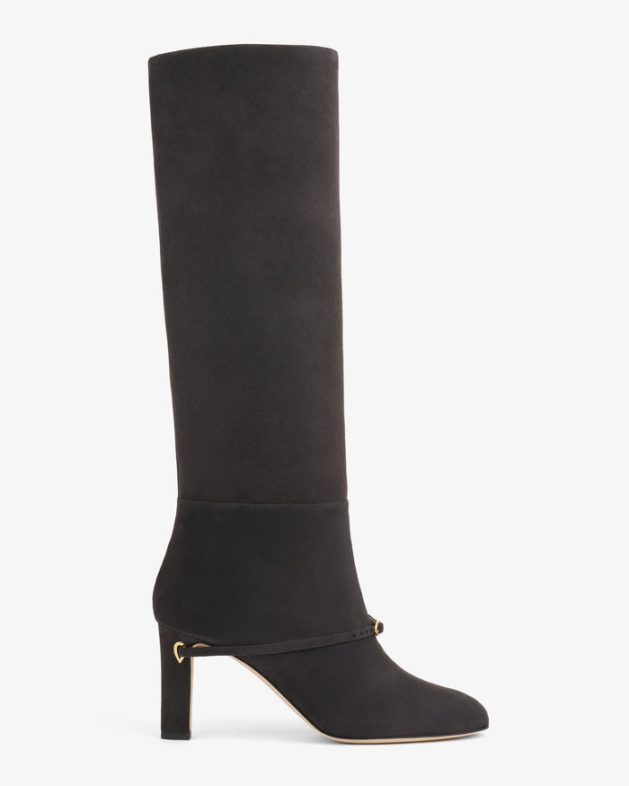 SAMUELE 85 - Charcoal Grey Suede