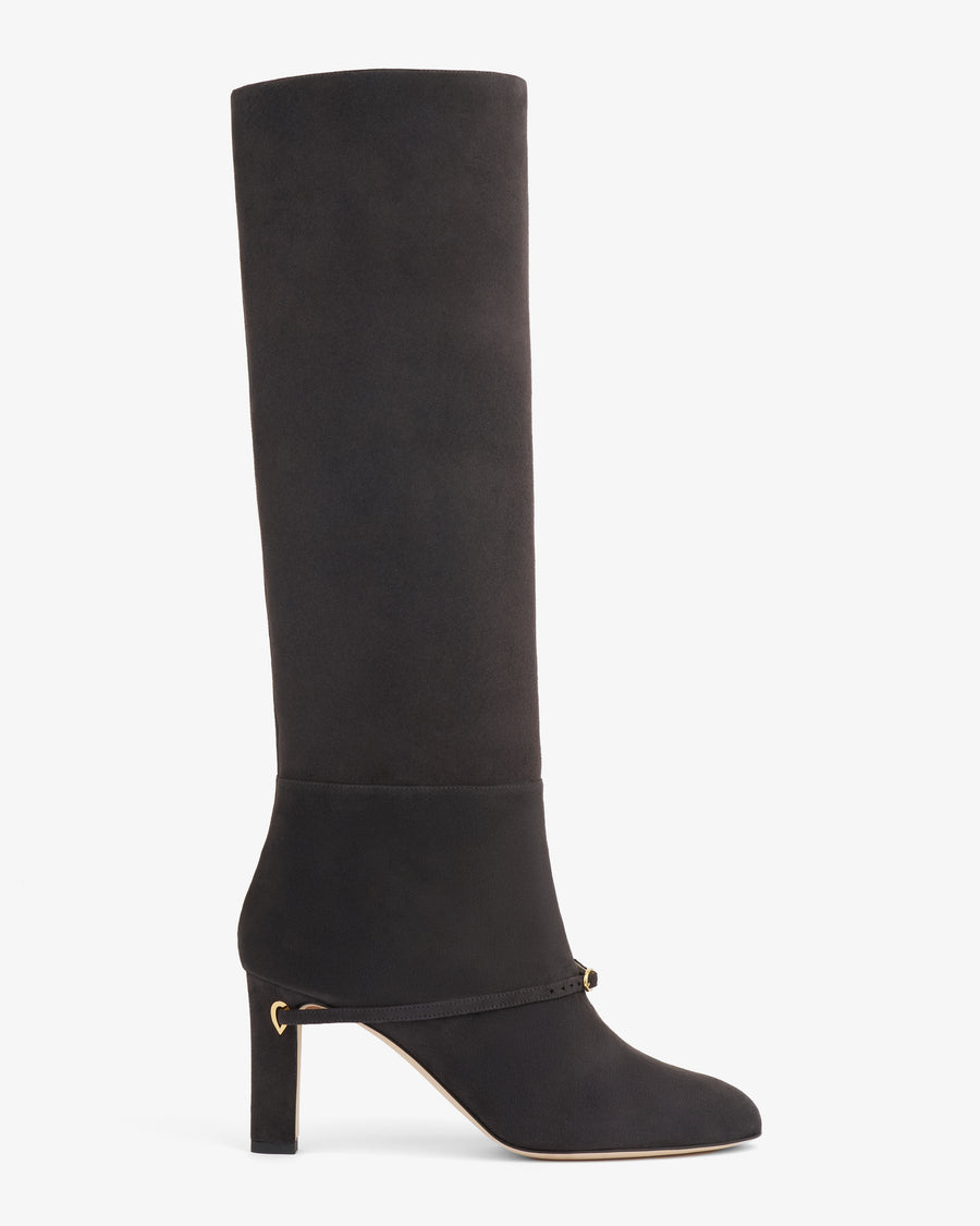 SAMUELE 85 - Charcoal Grey Suede